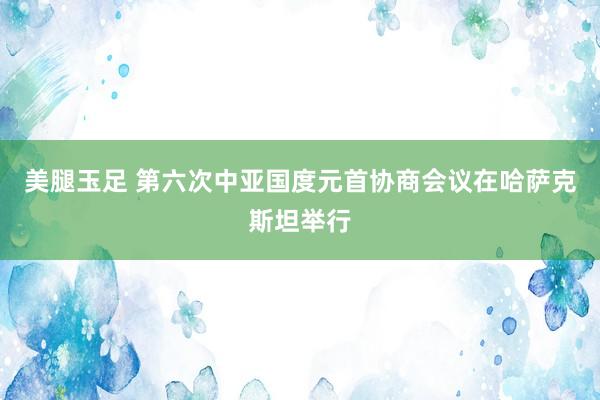 美腿玉足 第六次中亚国度元首协商会议在哈萨克斯坦举行