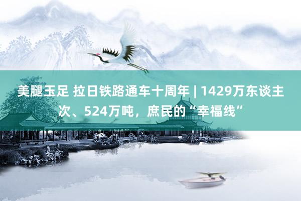 美腿玉足 拉日铁路通车十周年 | 1429万东谈主次、524万吨，庶民的“幸福线”